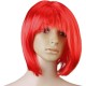 Peruca Cosplay, Flippy, Tunsoare Bob cu Breton, pentru Carnaval, Halloween, Petreceri Tematice, din PET, Marime Universala, Rosu