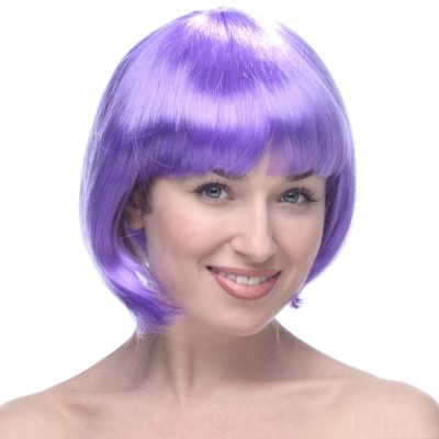 Peruca Cosplay, Flippy, Tunsoare Bob cu Breton, pentru Carnaval, Halloween, Petreceri Tematice, din PET, Marime Universala, Mov Peruca Cosplay, Flippy, Tunsoare Bob cu Breton, pentru Carnaval, Halloween, Petreceri Tematice, din PET, Marime Universala, Mov