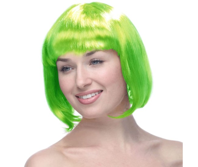 Peruca Cosplay, Flippy, Tunsoare Bob cu Breton, pentru Carnaval, Halloween, Petreceri Tematice, din PET, Marime Universala, Verde Peruca Cosplay, Flippy, Tunsoare Bob cu Breton, pentru Carnaval, Halloween, Petreceri Tematice, din PET, Marime Universala, Verde