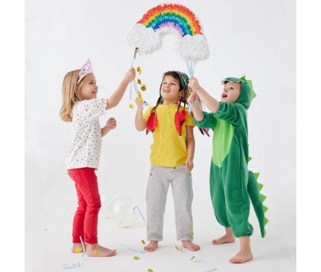 Pinata Curcubeu / Rainbow pentru Petrecere, Flippy, din Hartie si Carton, Pinata pentru Petreceri, 45 x 28 x 9 cm, Multicolor Pinata Curcubeu / Rainbow pentru Petrecere, Flippy, din Hartie si Carton, Pinata pentru Petreceri, 45 x 28 x 9 cm, Multicolor