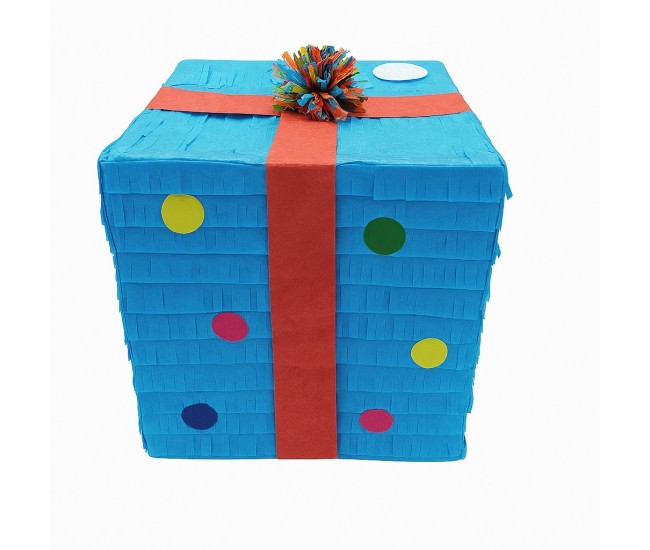 Pinata Cutie Cadou pentru Petrecere, Flippy, din Hartie si Carton, Pinata pentru Petreceri, 25 x 23 x 23 cm, Albastru deschis Pinata Cutie Cadou pentru Petrecere, Flippy, din Hartie si Carton, Pinata pentru Petreceri, 25 x 23 x 23 cm, Albastru deschis