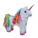 Pinata Unicorn pentru Petrecere, Flippy, Pinata din Hartie si Carton, Pinata pentru Copii, 50 x 35 x 10 cm, Alb