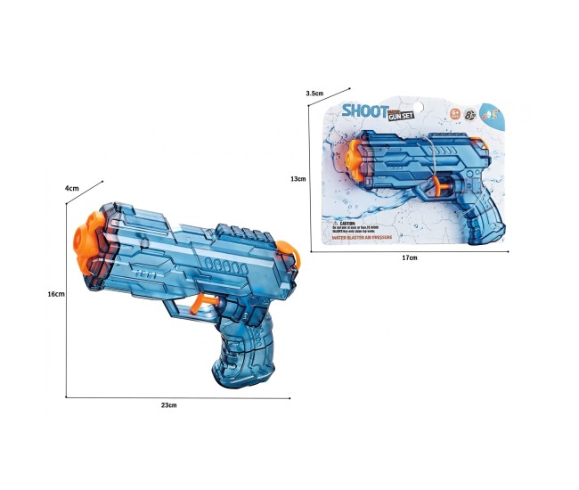 Pistol cu Apa, Flippy, Pistol cu Apa pentru Copii, Manual, din Plastic, 23 x 16 x 4 cm, rezervor 250 ml, Albastru Pistol cu Apa, Flippy, Pistol cu Apa pentru Copii, Manual, din Plastic, 23 x 16 x 4 cm, rezervor 250 ml, Albastru