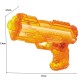 Pistol cu Apa, Flippy, Pistol cu Apa pentru Copii, Manual, din Plastic, 23 x 16 x 4 cm, rezervor 250 ml, Portocaliu