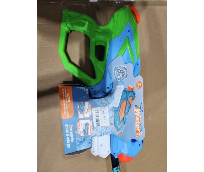 Pistol cu Apa pentru Copii, Rezervor, Pentru Piscina/Plaja, Flippy, 6ani+, Verde-Albastru, 4 duze, 900ML Pistol cu Apa pentru Copii, Rezervor, Pentru Piscina/Plaja, Flippy, 6ani+, Verde-Albastru, 4 duze, 900ML