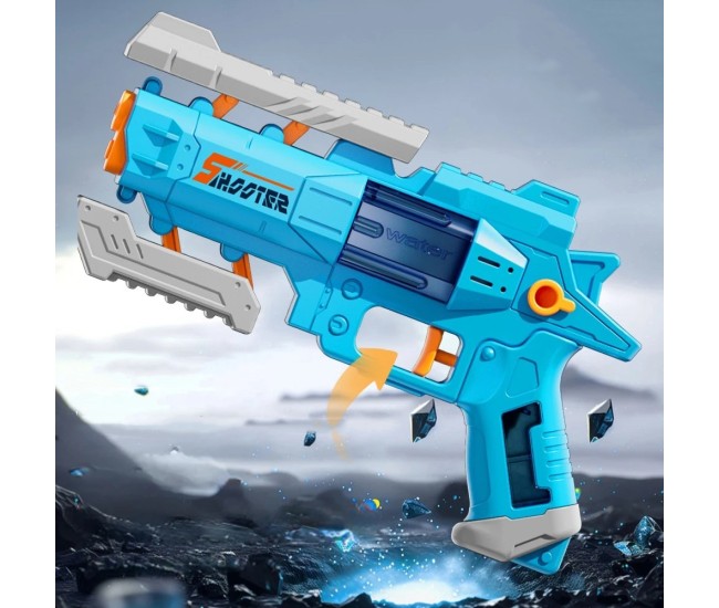 Pistol Manual cu Apa, Flippy, Jucarie Pistol cu Apa Sigur Pentru Copii, Design Nou S-Shooter Atractiv, 23 x 14.5 cm, Albastru Pistol Manual cu Apa, Flippy, Jucarie Pistol cu Apa Sigur Pentru Copii, Design Nou S-Shooter Atractiv, 23 x 14.5 cm, Albastru