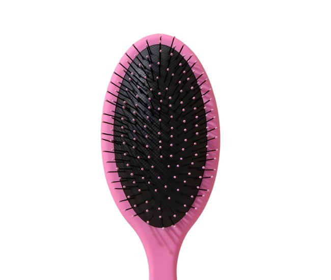 Pieptene cu Perna de Aer pentru Par, Flippy, Plastic ABS+Nylon, 22x7 cm, Roz