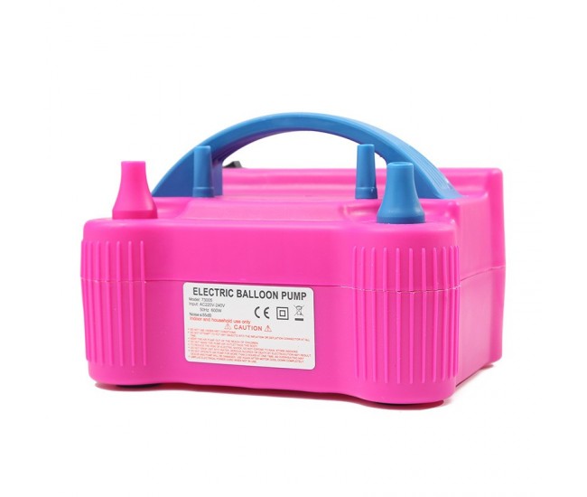 Pompa Electrica Pentru Umflat Baloane, 600 W, Roz cu albastru, Pompa Electrica Pentru Umflat Baloane, 600 W, Roz cu albastru,
