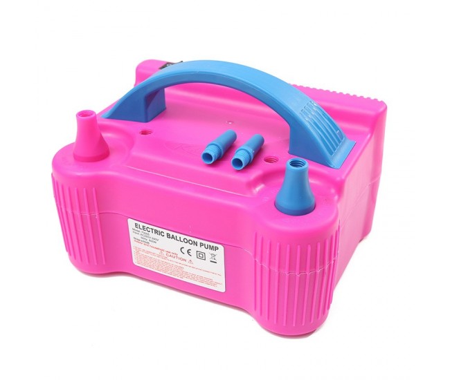 Pompa Electrica Pentru Umflat Baloane, 600 W, Roz cu albastru, Pompa Electrica Pentru Umflat Baloane, 600 W, Roz cu albastru,