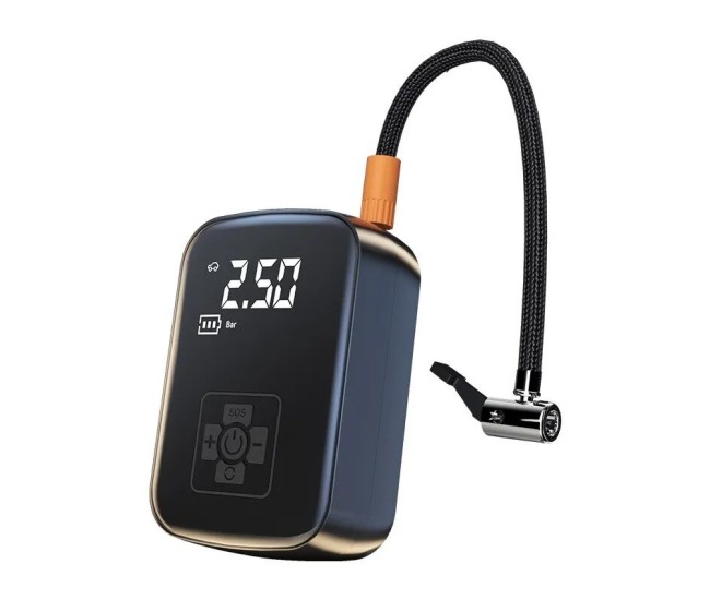 Pompa de Aer Wireless, Flippy, Portabila, 150 PSI, Pentru Anvelope si Mingi, Baterie 2000 mAh, Afisaj Digital, 12.7 x 8.5 cm, Negru Pompa de Aer Wireless, Flippy, Portabila, 150 PSI, Pentru Anvelope si Mingi, Baterie 2000 mAh, Afisaj Digital, 12.7 x 8.5 cm, Negru