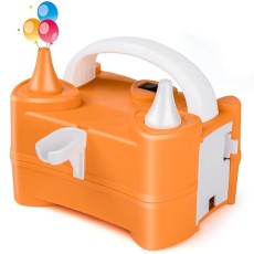 Pompa Electrica de Umflat Baloane, Flippy, cu Doua Iesiri, 220V, Putere 400W, Accesorii petrecere, Portocaliu