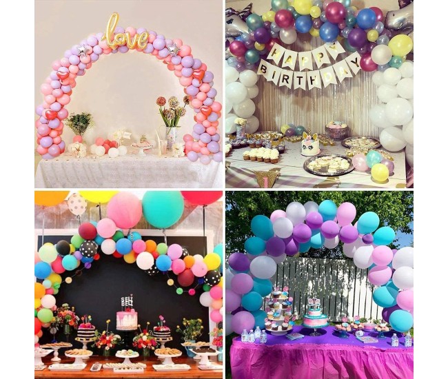 Pompa Electrica Pentru Umflat Baloane, 600 W, Doua Capete de Umflat, din Plastic, 19.5 x 14 x 13 cm, Albastru/Roz