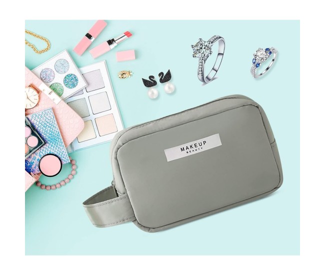 Portfard, Flippy, cu Maner, Material Impermeabil, pentru Cosmetice, 16 x 11 x 7 cm, Verde Portfard, Flippy, cu Maner, Material Impermeabil, pentru Cosmetice, 16 x 11 x 7 cm, Verde
