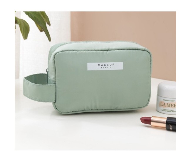Portfard, Flippy, cu Maner, Material Impermeabil, pentru Cosmetice, 16 x 11 x 7 cm, Verde Portfard, Flippy, cu Maner, Material Impermeabil, pentru Cosmetice, 16 x 11 x 7 cm, Verde