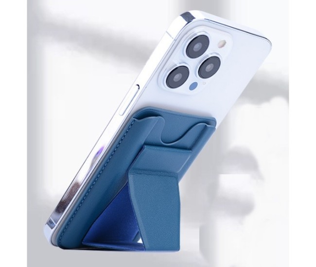 Portofel Flippy MagSafe pentru carduri cu suport integrat, Albastru