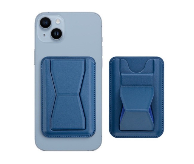 Portofel Flippy MagSafe pentru carduri cu suport integrat, Albastru