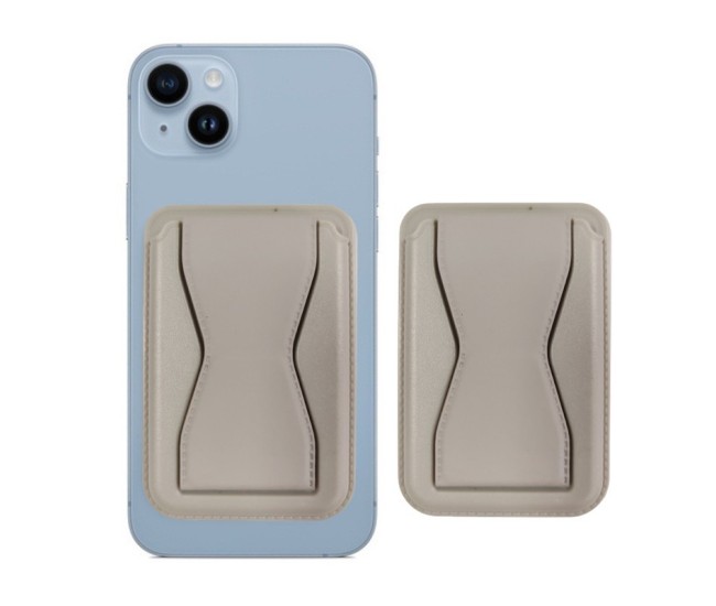 Portofel Flippy MagSafe pentru carduri cu suport integrat, Gri