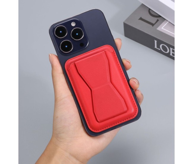 Portofel Flippy MagSafe pentru carduri cu suport integrat, Rosu