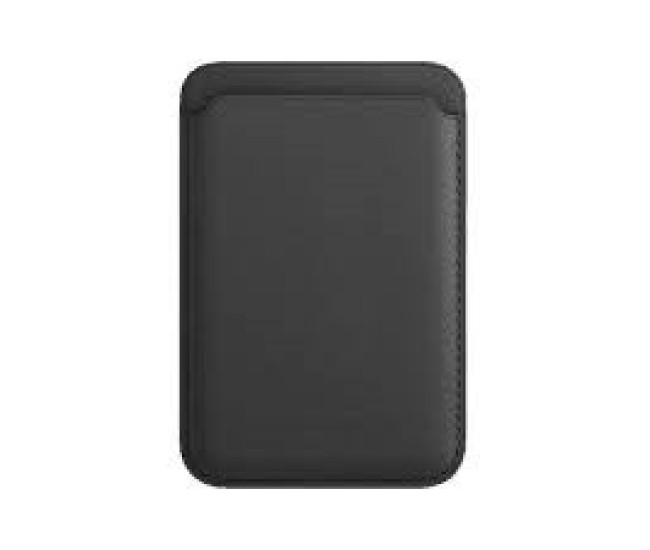 Portofel Flippy MagSafe piele pentru carduri compatibil cu Apple iPhone 12/12 Mini/12 Pro/12 Pro Max, Negru