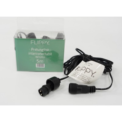 Prelungitor Instalatie 5 m Fir Negru Prelungitor Instalatie 5 m Fir Negru