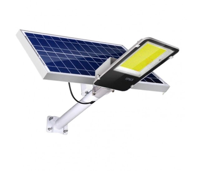 Proiector LED pentru stalp, casa, perete cu suport metalic inclus, Flippy, 38,5 cm x 14,2 cm, Rezistent la Apa IP65, cu Panou Solar, 240 COB LED, 100 W, Senzor de lumina, Timer, cu Telecomanda, intensitate reglabila, kit montaj inclus, Lumina Rece Proiector LED pentru stalp, casa, perete cu suport metalic inclus, Flippy, 38,5 cm x 14,2 cm, Rezistent la Apa IP65, cu Panou Solar, 240 COB LED, 100 W, Senzor de lumina, Timer, cu Telecomanda, intensitate reglabila, kit montaj inclus, Lumina Rece