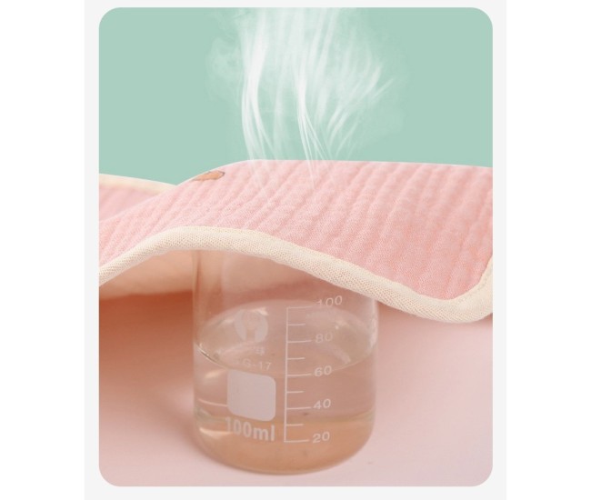 Prosop Absorbant, Flippy, din Bumbac, 25 x 25 cm, Model Cirese, cu Agatatoare, Roz