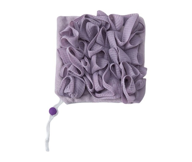 Prosop de Baie, Flippy, 2in1, cu Burete din Plasa, 17 x 17 cm, Mov Prosop de Baie, Flippy, 2in1, cu Burete din Plasa, 17 x 17 cm, Mov