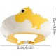 Viziera de Protectie Baie Pentru Copii, Fippy, Model Dinozaur, Dimensiune ajustabila, Durabil, Usor de curatat, Impotriva Samponului, pentru Ochi si Urechi, TPE+PP, 22x21 cm, Galben