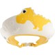 Viziera de Protectie Baie Pentru Copii, Fippy, Model Dinozaur, Dimensiune ajustabila, Durabil, Usor de curatat, Impotriva Samponului, pentru Ochi si Urechi, TPE+PP, 22x21 cm, Galben