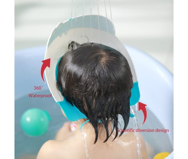 Viziera de Protectie Baie Pentru Copii, Fippy, Model Hipopotam, Dimensiune ajustabila, Durabil, Usor de curatat, Impotriva Samponului, pentru Ochi si Urechi, TPE+PP, 22x21 cm, Albastru Viziera de Protectie Baie Pentru Copii, Fippy, Model Hipopotam, Dimensiune ajustabila, Durabil, Usor de curatat, Impotriva Samponului, pentru Ochi si Urechi, TPE+PP, 22x21 cm, Albastru