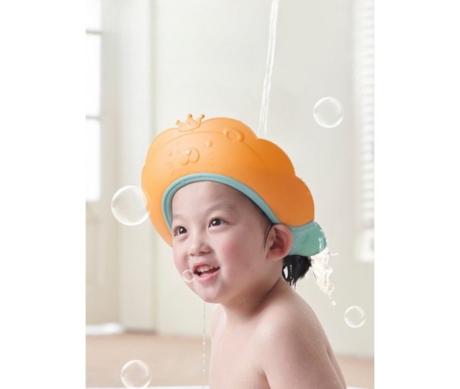 Viziera de Protectie Baie Pentru Copii, Fippy, Model Coronita Leu, Dimensiune ajustabila, Durabil, Usor de curatat, Impotriva Samponului, pentru Ochi si Urechi, TPE+PP, 21x20.5 cm, Portocaliu Viziera de Protectie Baie Pentru Copii, Fippy, Model Coronita Leu, Dimensiune ajustabila, Durabil, Usor de curatat, Impotriva Samponului, pentru Ochi si Urechi, TPE+PP, 21x20.5 cm, Portocaliu