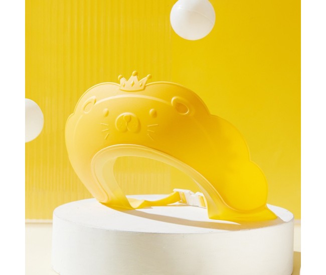 Viziera de Protectie Baie Pentru Copii, Fippy, Model Coronita Leu, Dimensiune ajustabila, Durabil, Usor de curatat, Impotriva Samponului, pentru Ochi si Urechi, TPE+PP, 21x20.5 cm, Galben Viziera de Protectie Baie Pentru Copii, Fippy, Model Coronita Leu, Dimensiune ajustabila, Durabil, Usor de curatat, Impotriva Samponului, pentru Ochi si Urechi, TPE+PP, 21x20.5 cm, Galben