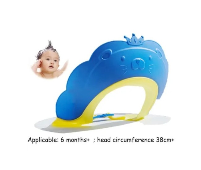 Viziera de Protectie Baie Pentru Copii, Fippy, Model Coronita Leu, Dimensiune ajustabila, Durabil, Usor de curatat, Impotriva Samponului, pentru Ochi si Urechi, TPE+PP, 21x20.5 cm, Albastru Viziera de Protectie Baie Pentru Copii, Fippy, Model Coronita Leu, Dimensiune ajustabila, Durabil, Usor de curatat, Impotriva Samponului, pentru Ochi si Urechi, TPE+PP, 21x20.5 cm, Albastru
