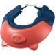 Viziera de Protectie Baie Pentru Copii, Fippy, Model Purcelus, Dimensiune ajustabila, Durabil, Usor de curatat, Impotriva Samponului, pentru Ochi si Urechi, TPE+PP, 23x23 cm, Rosu