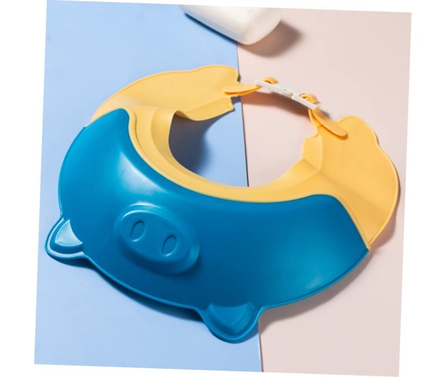 Viziera de Protectie Baie Pentru Copii, Fippy, Model Purcelus, Dimensiune ajustabila, Durabil, Usor de curatat, Impotriva Samponului, pentru Ochi si Urechi, TPE+PP, 23x23 cm, Albastru Viziera de Protectie Baie Pentru Copii, Fippy, Model Purcelus, Dimensiune ajustabila, Durabil, Usor de curatat, Impotriva Samponului, pentru Ochi si Urechi, TPE+PP, 23x23 cm, Albastru