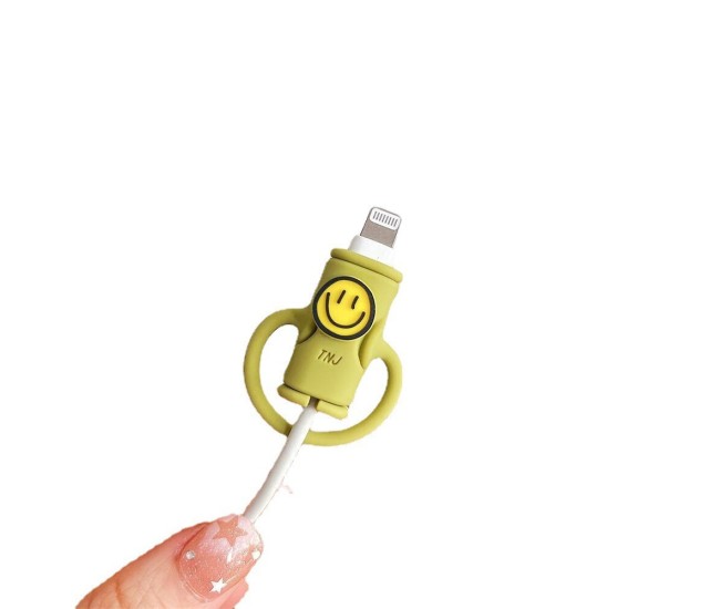 Protectie cablu USB Flippy, din silicon, model 3, multicolor