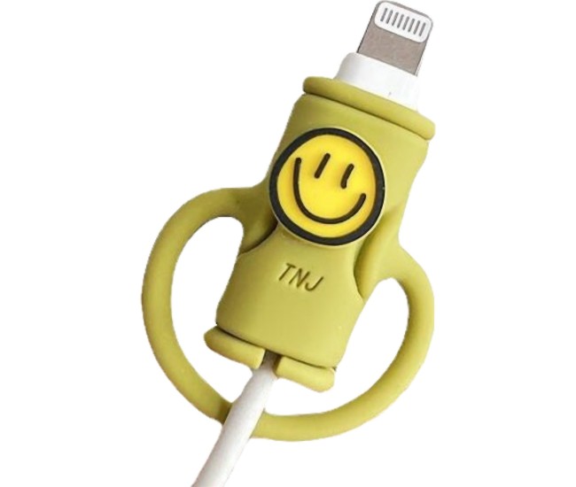 Protectie cablu USB Flippy, din silicon, model 3, multicolor