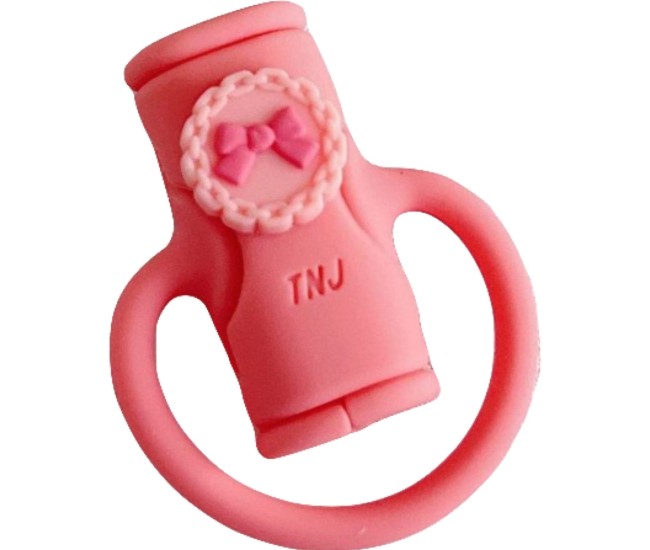 Protectie cablu USB Flippy, din silicon, model 5, multicolor