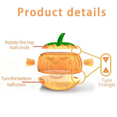 Lampa in Forma de Dovleac de Prins Insecte, Flippy, 12x9.2x12.2 cm, Portocaliu