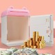 Pusculita pentru Fetite, Flippy, Pusculita pentru Economii PIGGY BOX, Pusculita Simpla cu Key Access, 17 x 11.5 x 10 cm, 400 gr, Alb Roz Pusculita pentru Fetite, Flippy, Pusculita pentru Economii PIGGY BOX, Pusculita Simpla cu Key Access, 17 x 11.5 x 10 cm, 400 gr, Alb Roz