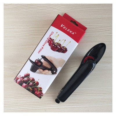 Aparat de Scos Samburi, Flippy, Manual, pentru Cirese, cu Maner, Negru