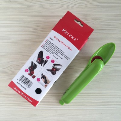 Aparat de Scos Samburi, Flippy, Manual, pentru Cirese, cu Maner, Verde