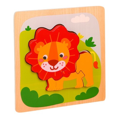 Puzzle Montessori din Lemn pentru Copii, Flippy, 3D, 0-3 Ani, Model Leu, Educativ, Intuitiv, Creativ, 3 Piese, 15x15x0.5 cm, Multicolor Puzzle Montessori din Lemn pentru Copii, Flippy, 3D, 0-3 Ani, Model Leu, Educativ, Intuitiv, Creativ, 3 Piese, 15x15x0.5 cm, Multicolor