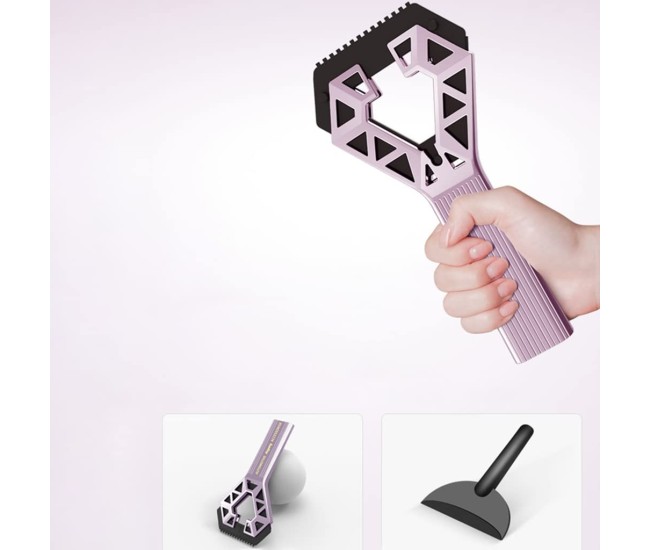 Racleta Auto pentru Zapada cu Doua Capete, Flippy, Universala, Deszapezire Masina, cu Maner, Ergonomica, Detasabila, pentru Geamuri si Caroserie, Usor de Utilizat, 61x12.5 cm, Mov Racleta Auto pentru Zapada cu Doua Capete, Flippy, Universala, Deszapezire Masina, cu Maner, Ergonomica, Detasabila, pentru Geamuri si Caroserie, Usor de Utilizat, 61x12.5 cm, Mov