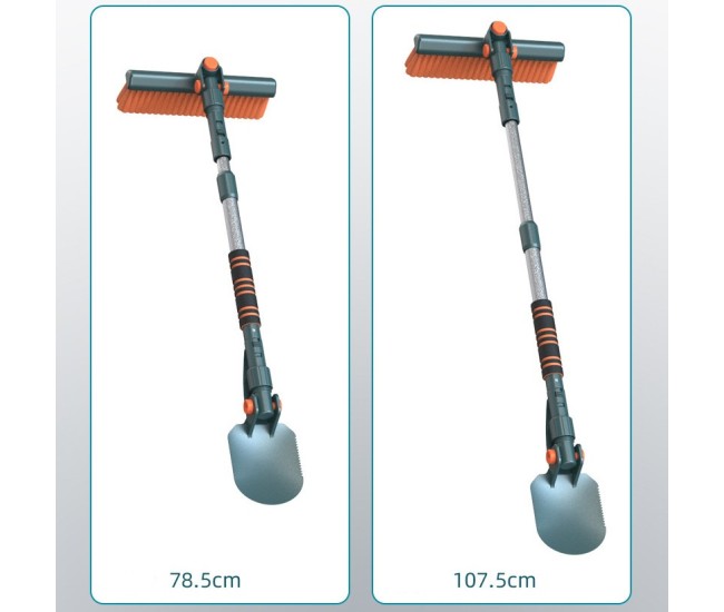 Racleta Auto pentru Zapada cu Doua Capete, Flippy, Dezapezire Masina, cu Maner Lung, Ergonomica, Detasabila, pentru Geamuri si Caroserie, Usor de Utilizat, 48 cm- 78 cm, Verde Inchis Racleta Auto pentru Zapada cu Doua Capete, Flippy, Dezapezire Masina, cu Maner Lung, Ergonomica, Detasabila, pentru Geamuri si Caroserie, Usor de Utilizat, 48 cm- 78 cm, Verde Inchis