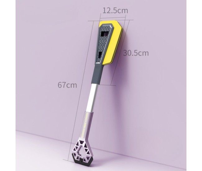 Racleta Auto pentru Zapada cu Doua Capete, Flippy, Universala, Deszapezire Masina, cu Maner Lung, Ergonomica, Detasabila, pentru Geamuri si Caroserie, Usor de Utilizat, 67x12.5 cm, Mov Racleta Auto pentru Zapada cu Doua Capete, Flippy, Universala, Deszapezire Masina, cu Maner Lung, Ergonomica, Detasabila, pentru Geamuri si Caroserie, Usor de Utilizat, 67x12.5 cm, Mov