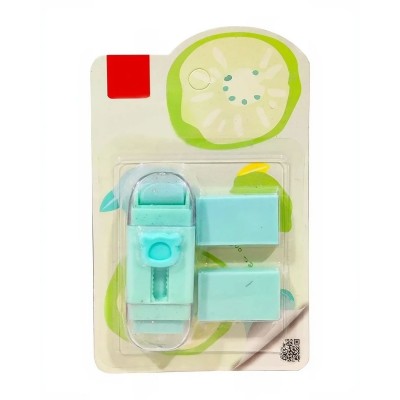 Radiera Retractabila, Flippy, Model Ursulet, Reglare Push-Pull, Radiera de tip Push, Doua Radiere de Rezerva in set din Cauciuc, Verde deschis Radiera Retractabila, Flippy, Model Ursulet, Reglare Push-Pull, Radiera de tip Push, Doua Radiere de Rezerva in set din Cauciuc, Verde deschis