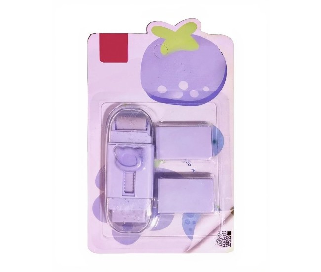 Radiera Retractabila, Flippy, Model Ursulet, Reglare Push-Pull, Radiera de tip Push, Doua Radiere de Rezerva in set din Cauciuc, Mov Radiera Retractabila, Flippy, Model Ursulet, Reglare Push-Pull, Radiera de tip Push, Doua Radiere de Rezerva in set din Cauciuc, Mov