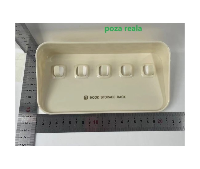 Raft de Depozitare cu Carlig, Flippy, Pentru Chei, Bijuterii, 20.3 x 4.6 x 10.3 cm, Alb Raft de Depozitare cu Carlig, Flippy, Pentru Chei, Bijuterii, 20.3 x 4.6 x 10.3 cm, Alb