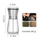 Rasnita Manuala pentru boabe, Flippy, Rasnita pentru Piper Sare Cafea, din Sticla cu Otel inoxidabil, 13.5 x 6.5 cm, volum 180 ml, Transparenta cu Capac din Inox Rasnita Manuala pentru boabe, Flippy, Rasnita pentru Piper Sare Cafea, din Sticla cu Otel inoxidabil, 13.5 x 6.5 cm, volum 180 ml, Transparenta cu Capac din Inox